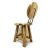 Krzesło drewniane dekoracyjne z drewna tekowego
